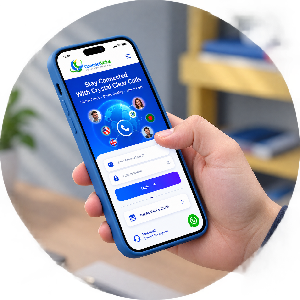 Mobile contact page